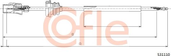 Cofle 92.S31110 - Tacho Shaft car-mod.net