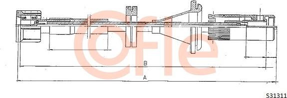 Cofle 92.S31311 - Tacho Shaft car-mod.net
