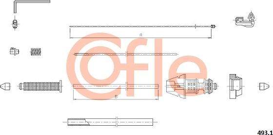 Cofle 493.1 - Accelerator Cable car-mod.net