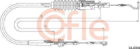 Cofle 14.4304 - Accelerator Cable car-mod.net