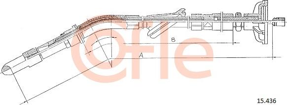 Cofle 92.15.436 - Clutch Cable car-mod.net