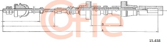 Cofle 15.438 - Clutch Cable car-mod.net