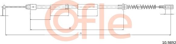 Cofle 92.10.9892 - Cable, parking brake car-mod.net