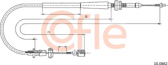 Cofle 10.0862 - Accelerator Cable car-mod.net