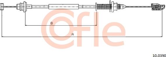 Cofle 10.0390 - Accelerator Cable car-mod.net