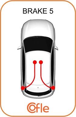 Cofle 92.10.748 - Cable, parking brake car-mod.net