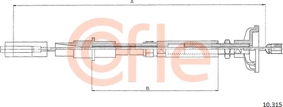 Cofle 10.315 - Clutch Cable car-mod.net