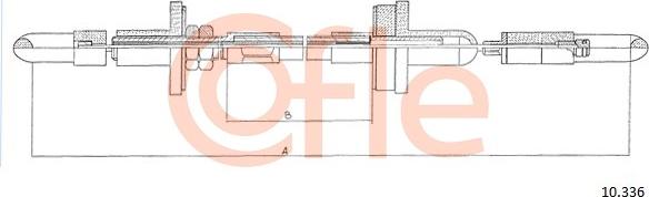Cofle 10.336 - Clutch Cable car-mod.net