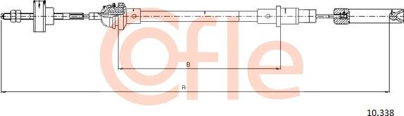 Cofle 10.338 - Clutch Cable car-mod.net