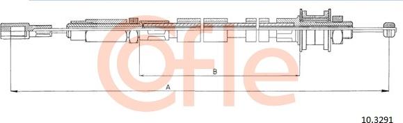 Cofle 10.3291 - Clutch Cable car-mod.net