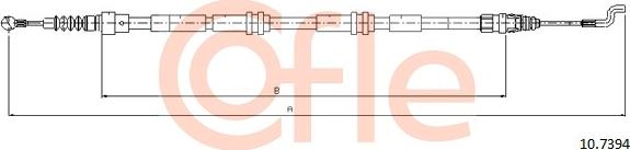 Cofle 10.7394 - Cable, parking brake car-mod.net