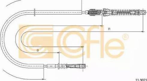 Cofle 11.9021 - Accelerator Cable car-mod.net