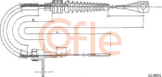 Cofle 11.0651 - Accelerator Cable car-mod.net