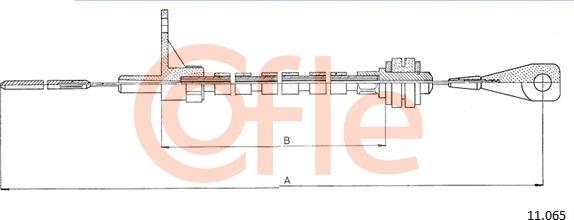 Cofle 11.065 - Accelerator Cable car-mod.net