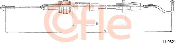 Cofle 11.0821 - Accelerator Cable car-mod.net