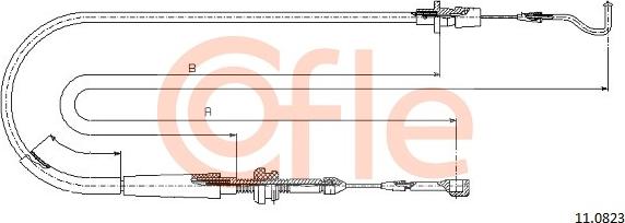 Cofle 92.11.0823 - Accelerator Cable car-mod.net