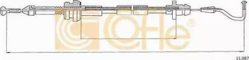 Cofle 11.087 - Accelerator Cable car-mod.net