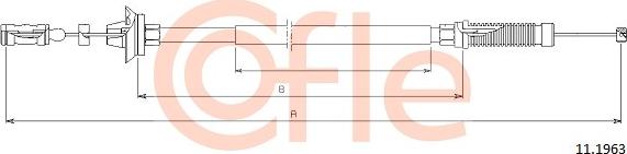 Cofle 11.1963 - Accelerator Cable car-mod.net