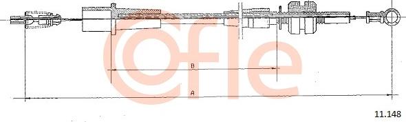 Cofle 11.148 - Accelerator Cable car-mod.net