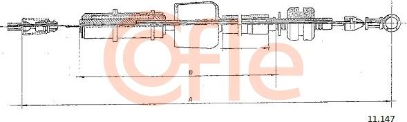 Cofle 11.147 - Accelerator Cable car-mod.net