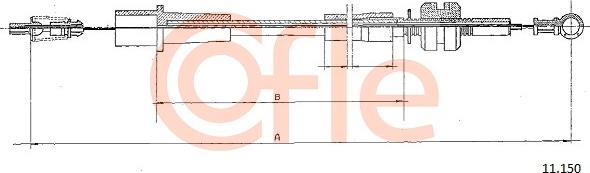 Cofle 11.150 - Accelerator Cable car-mod.net
