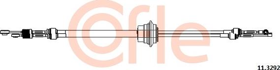 Cofle 92.11.3292 - Cable, tip, manual transmission car-mod.net