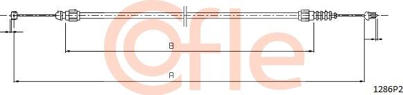 Cofle 1286P2 - Bonnet Cable car-mod.net
