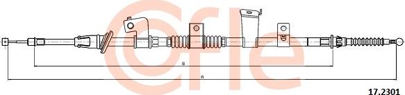 Cofle 17.2301 - Cable, parking brake car-mod.net