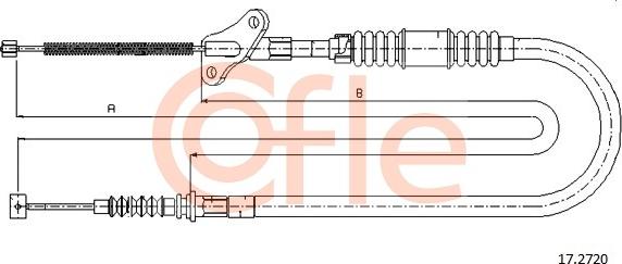 Cofle 17.2720 - Cable, parking brake car-mod.net