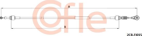 Cofle 2CB.FI015 - Cable, tip, manual transmission car-mod.net