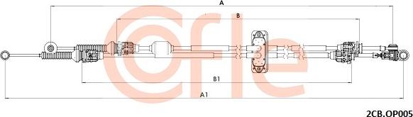 Cofle 2CB.OP005 - Cable, tip, manual transmission car-mod.net