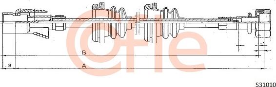 Cofle S31010 - Tacho Shaft car-mod.net