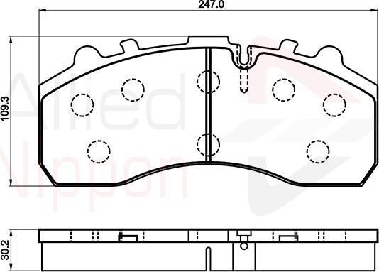 Comline ACV042HD - Brake Pad Set, disc brake car-mod.net