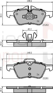 Comline ADB01548 - Brake Pad Set, disc brake car-mod.net