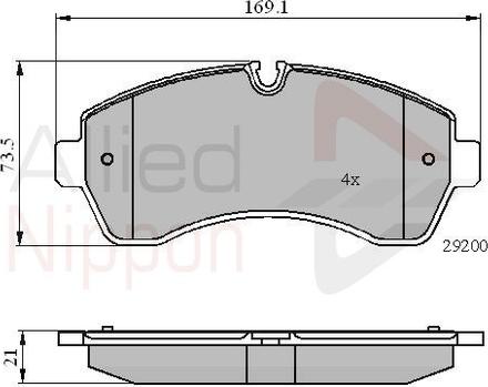 Comline ADB01569 - Brake Pad Set, disc brake car-mod.net