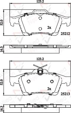 Comline ADB01629 - Brake Pad Set, disc brake car-mod.net