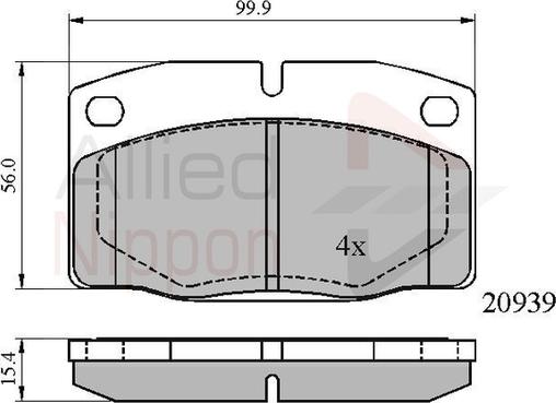 Comline ADB0135 - Brake Pad Set, disc brake car-mod.net