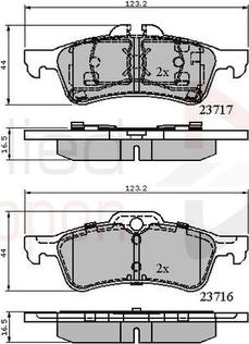 Comline ADB01317 - Brake Pad Set, disc brake car-mod.net