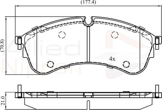 BENDIX 511810 - Brake Pad Set, disc brake car-mod.net