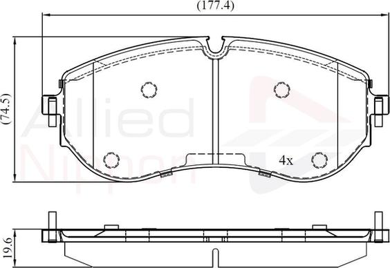 Comline ADB02528 - Brake Pad Set, disc brake car-mod.net