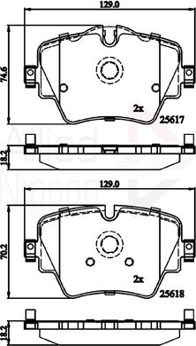 Comline ADB02319 - Brake Pad Set, disc brake car-mod.net