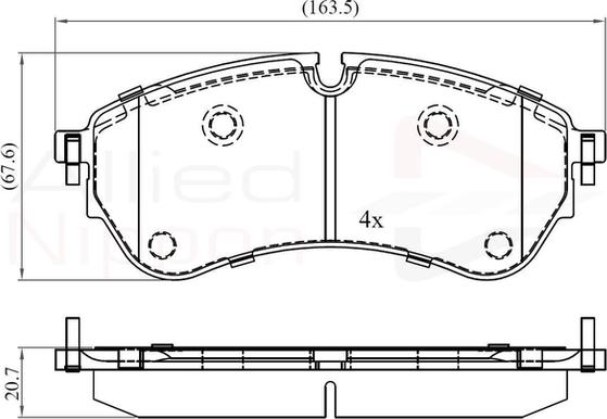 Comline ADB02388 - Brake Pad Set, disc brake car-mod.net