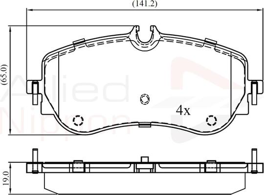 Comline ADB02387 - Brake Pad Set, disc brake car-mod.net