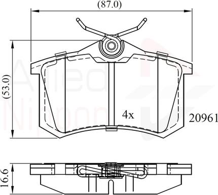 Comline ADB0797 - Brake Pad Set, disc brake car-mod.net
