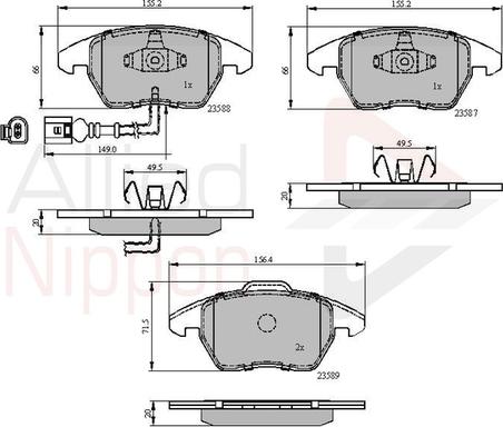 Comline ADB11224 - Brake Pad Set, disc brake car-mod.net