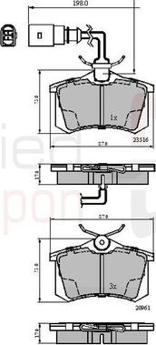 Comline ADB1797 - Brake Pad Set, disc brake car-mod.net