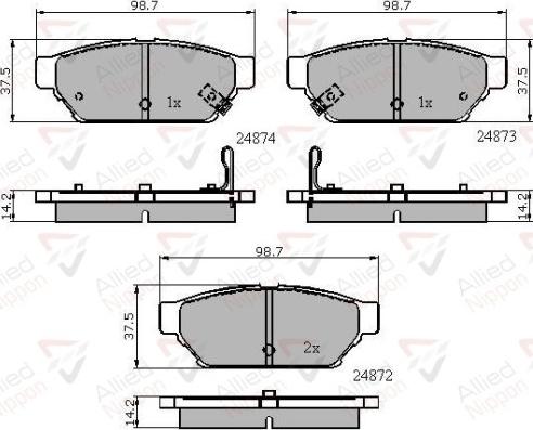 Comline ADB3405 - Brake Pad Set, disc brake car-mod.net