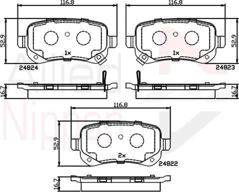 Comline ADB36067 - Brake Pad Set, disc brake car-mod.net