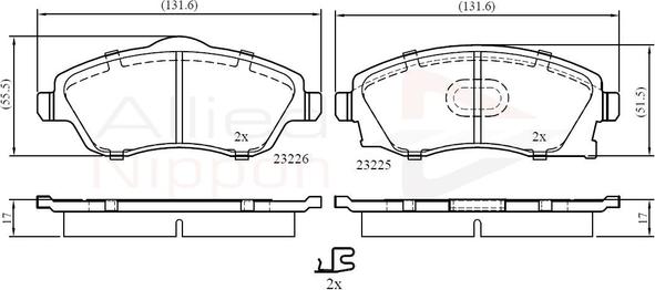 Comline ADB31112 - Brake Pad Set, disc brake car-mod.net