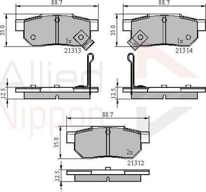 Comline ADB3242 - Brake Pad Set, disc brake car-mod.net